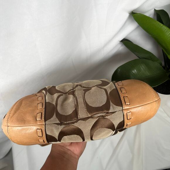 COACH Y2K C Monogram Ergo Jacquard Hobo Whipstitch Bag 12227 - Picture 11 of 12